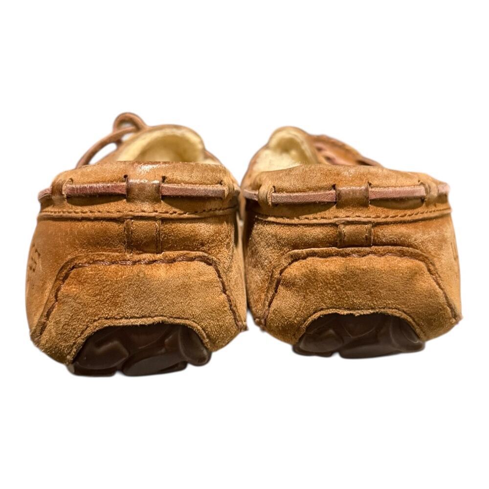 UGG Dakota Moccasin Slippers Womens Size 7 Brown Suede Sherpa Slip On Shoes 5612 - Picture 6 of 9